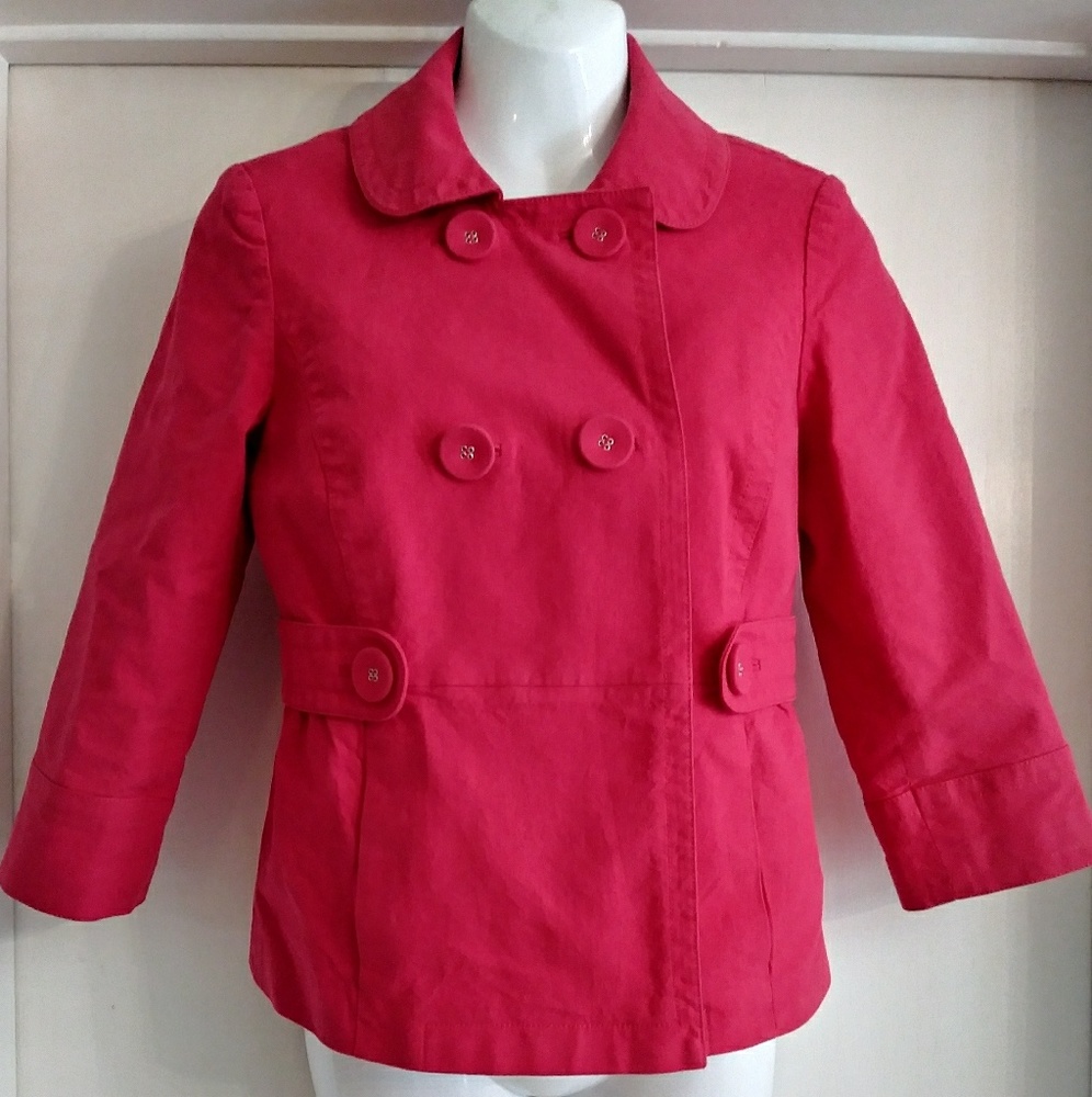 Halogen Coat for Woman. 3/4 Sleeve Blazer. Pea coat. Winter coat fir Woman.